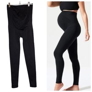 BLANQI® Everyday Maternity Belly Support Leggings, Black. Size medium